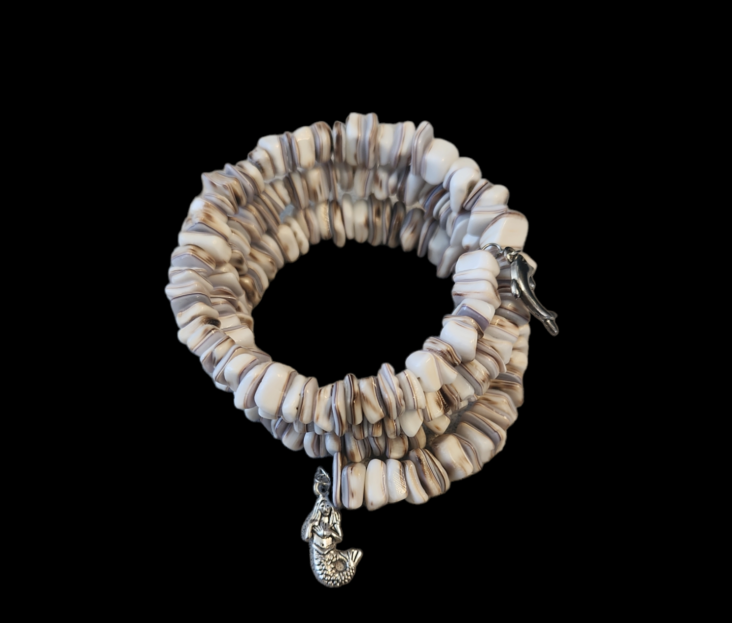 Cowrie Shell wrap bracelet