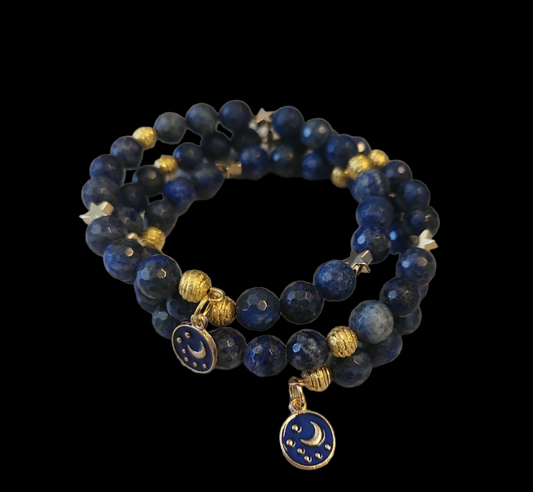 Lapis Lazuli Wrap Bracelet