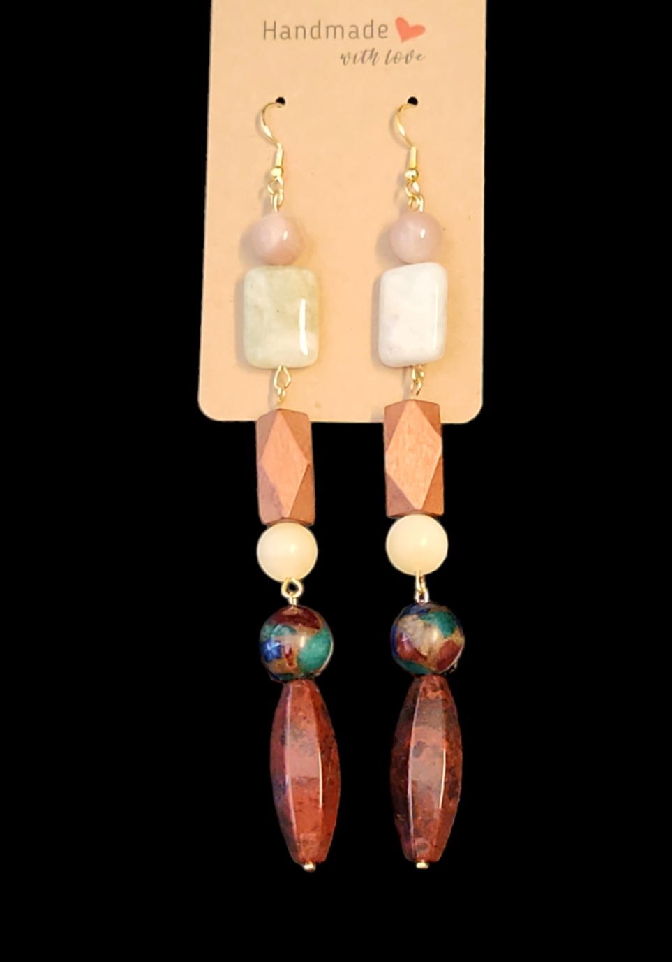 Multi-crystal drop earrings