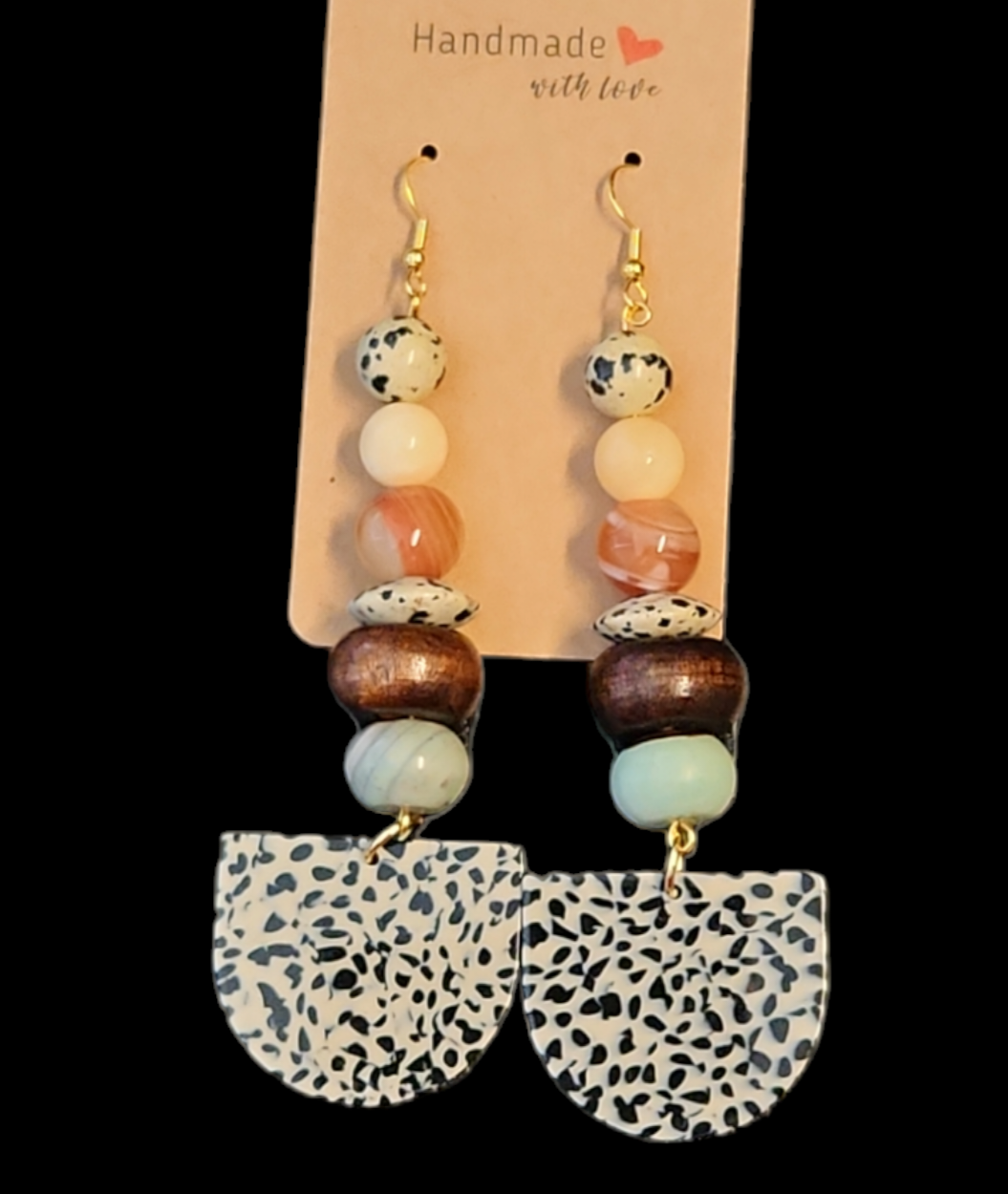 Dalmatian Jasper Earrings