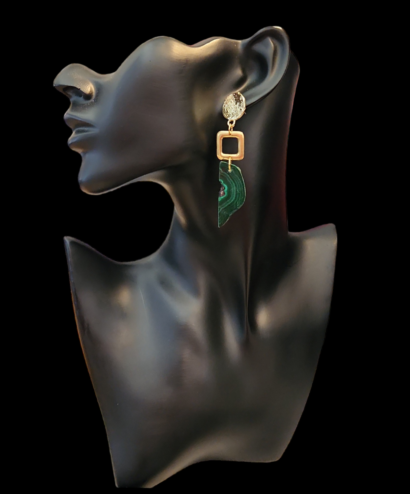 Malachite Earrings