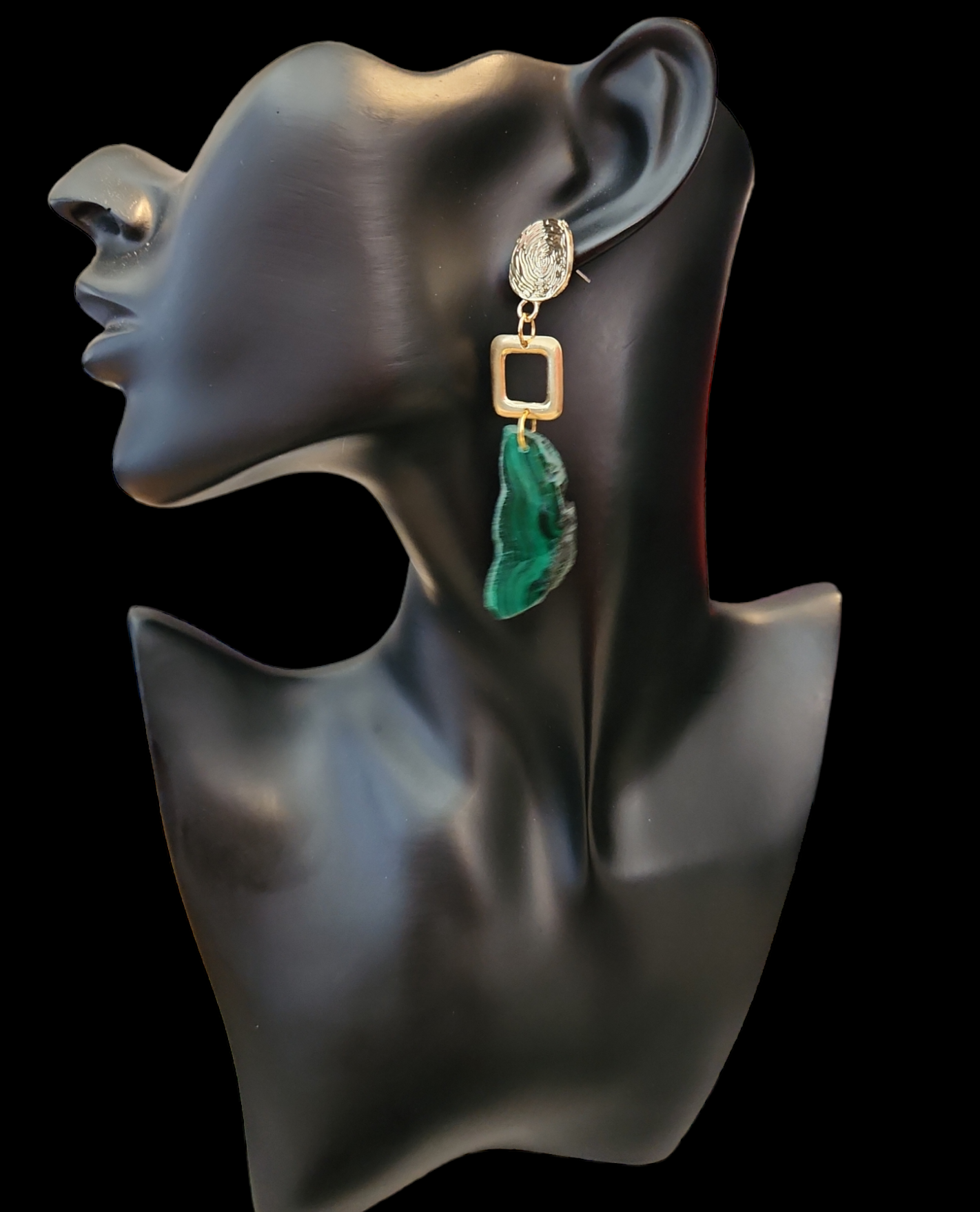 Malachite Earrings