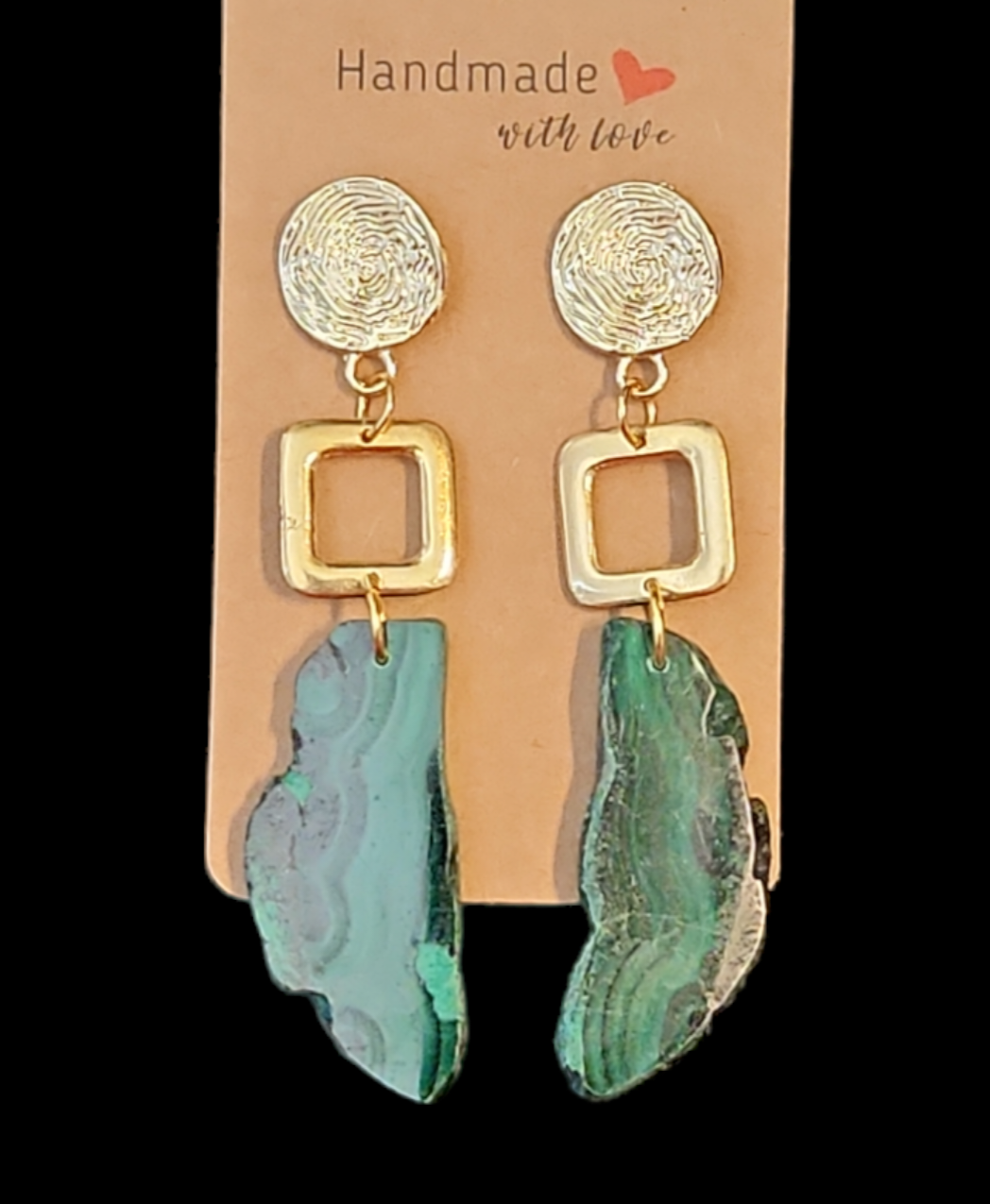 Malachite Earrings