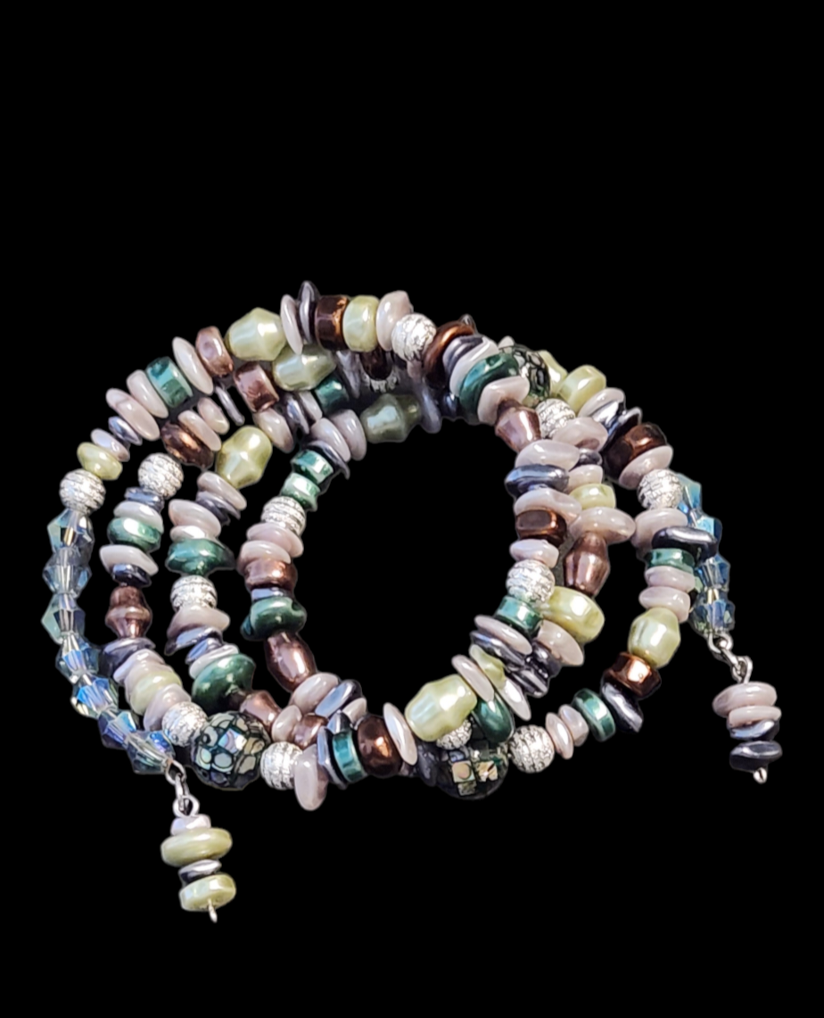 Mother of Pearl wrap bracelet