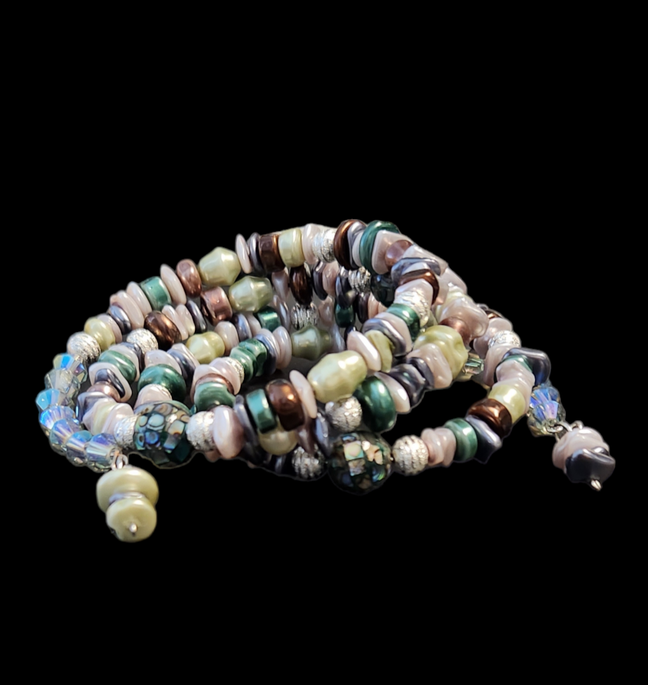 Mother of Pearl wrap bracelet