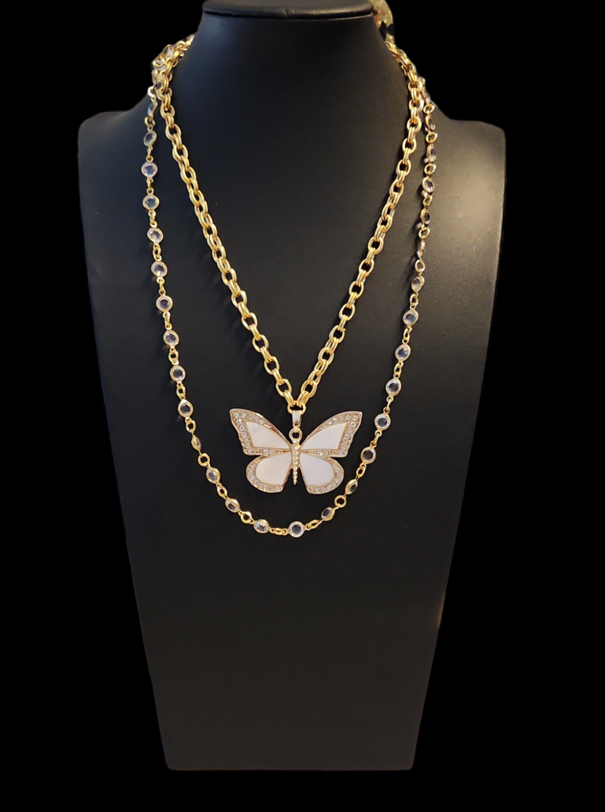 Mother Of Pearl Butterfly necklace