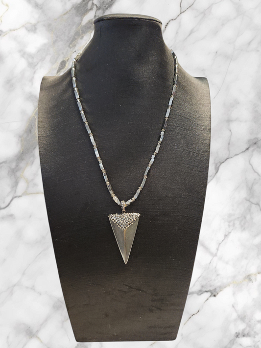 Hematite Arrow Necklace