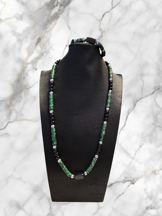 Green Imperial Jasper Necklace Set