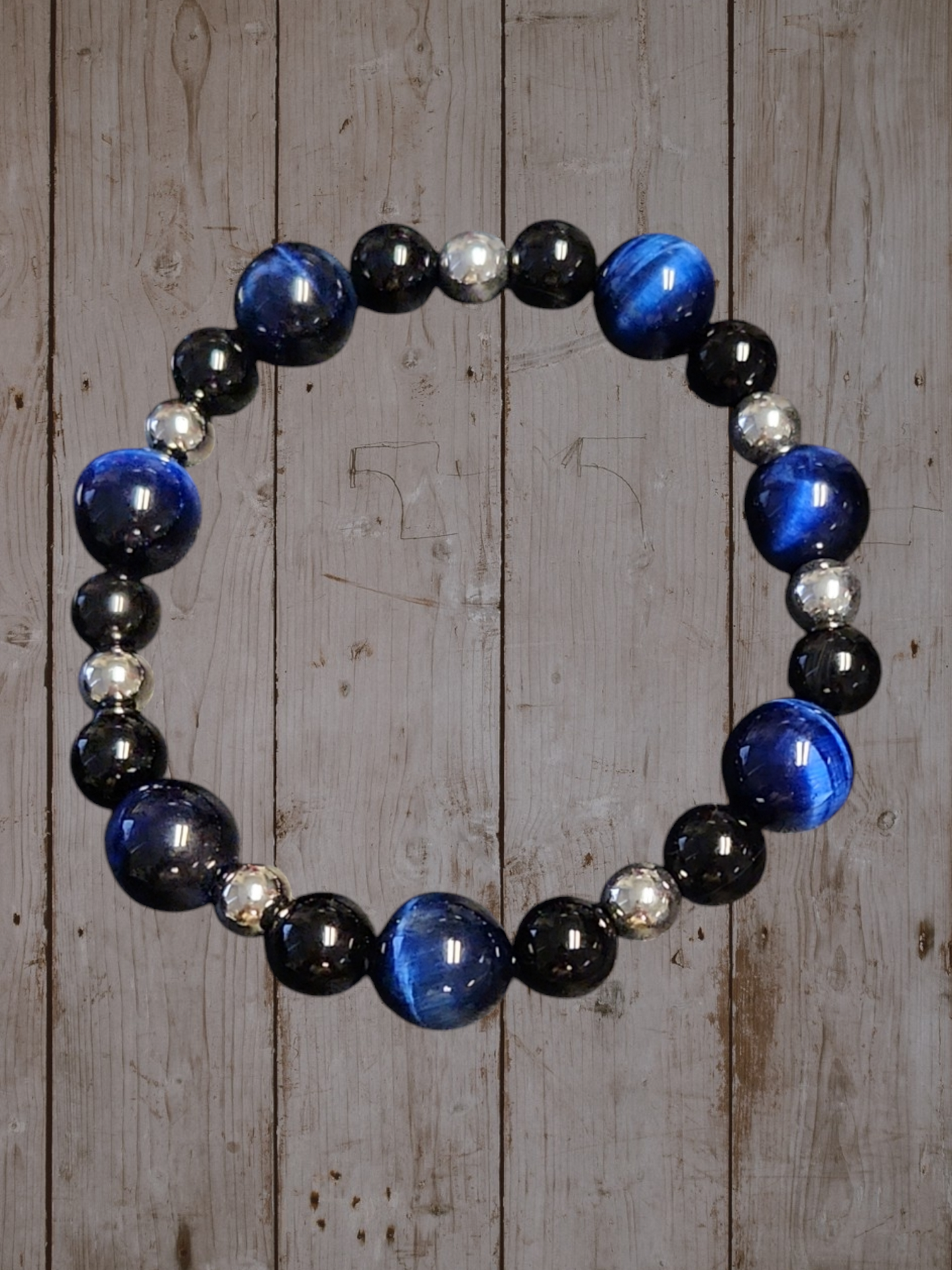 Blue Tiger's eye Necklace set