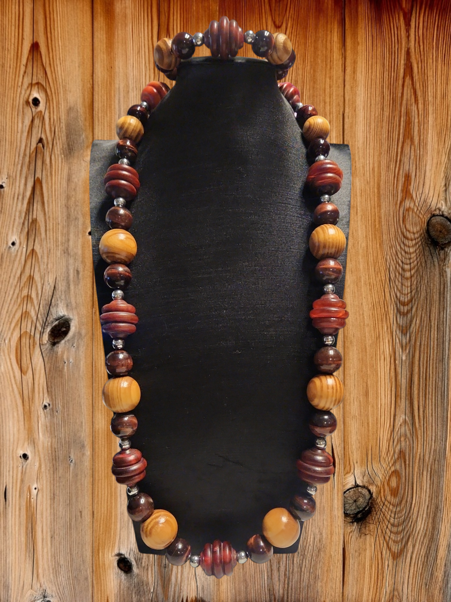 Red Tiger's Eye Necklace set