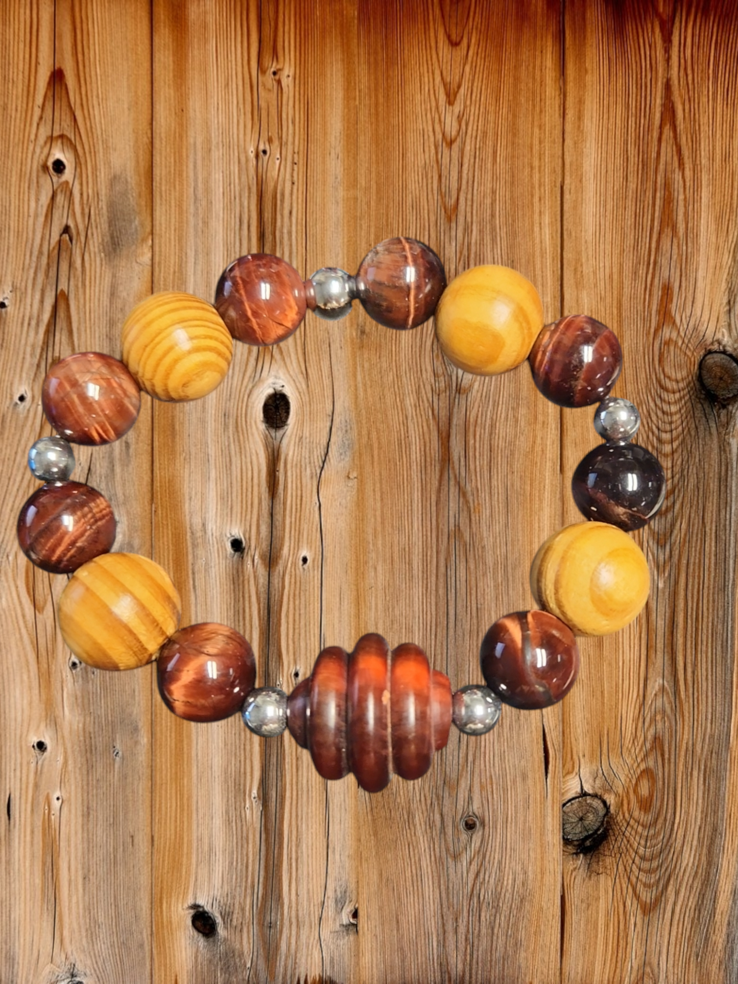 Red Tiger's Eye Necklace set