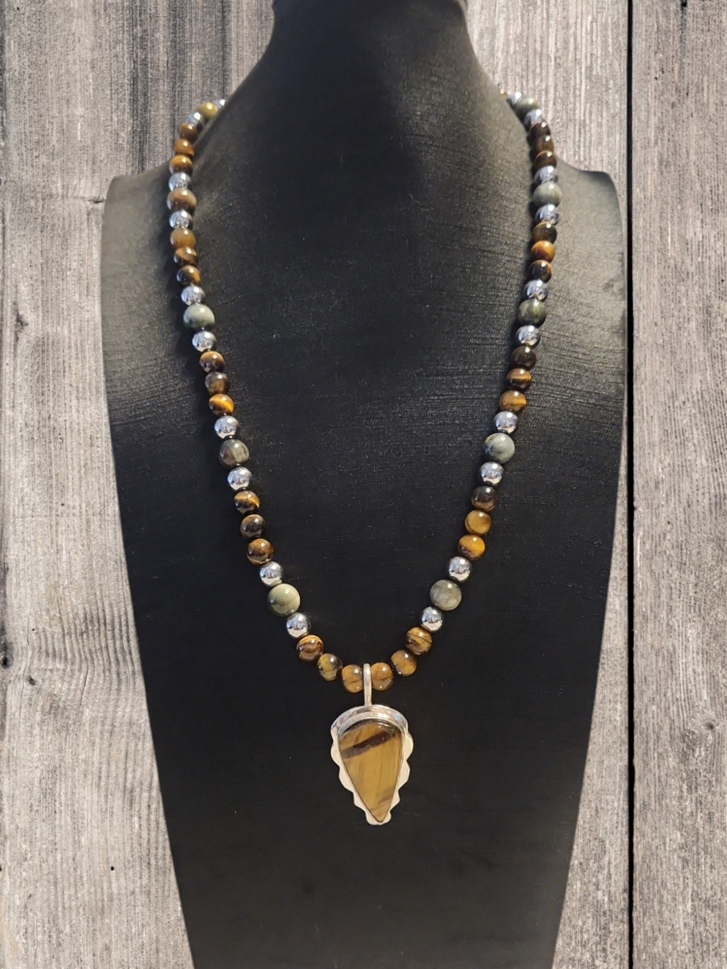 Eagle eye & Tiger's eye necklace