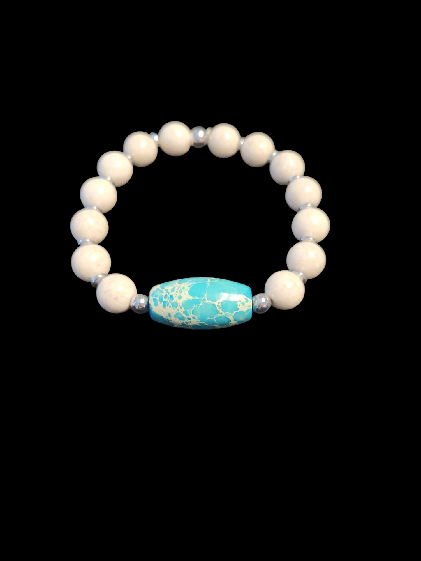 Blue Imperial Jasper & Natural River Stone